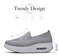 Zapatillas de tenis deportivas para mujer, zapatos cómodos de suela gruesa ligera, sin cordones, de malla transpirable, para caminar al aire libre - details 8