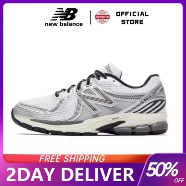 Leten 【100% auténtico】 NB 860 V2 Caqui Rojo " Zapatillas deportivas ML860GB2 Garantía 1 año Pegatinas de pared - 1