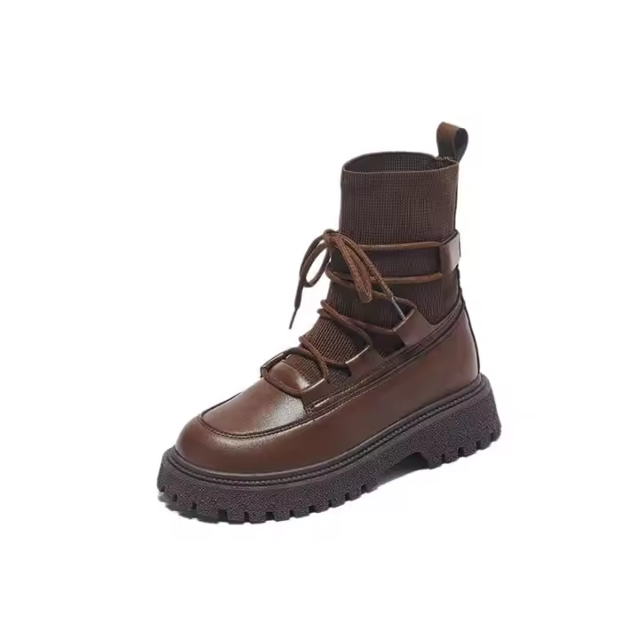 Nuevos modelos de lanzamiento, botas famosas, calcetines de tacón alto, zapatos de invierno para mujer, moda americana barata 2025 - 1