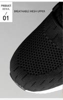 Zapatos deportivos para hombre, zapatillas informales ligeras y transpirables, zapatillas de correr negras de malla para exteriores, zapatillas deportivas para correr, tenis y caminar - details 9