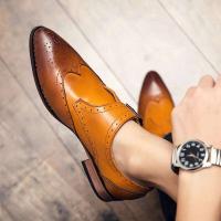 Monje de punta de ala de cuero elegante hecho a mano con zapatos de vestir con hebilla Bloch para hombre italiano, Oxford - details 8