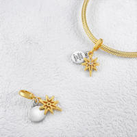 Pulsera de plata con cadena de seguridad de circonita brillante para la fabricación de joyas - details 3