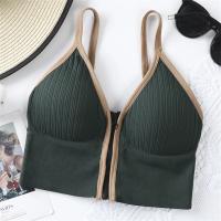 Sujetadores deportivos para mujer, Top blanco transpirable, Top corto ajustado, chaleco de Yoga con cremallera frontal de talla grande, sujetador atlético a prueba de golpes para gimnasio y Fitness - details 10