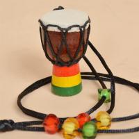 Collares de instrumentos de 5 piezas, Mini colgante de tambor Djembe, collar de madera de Tambor Africano, tambores y percusión - details 7