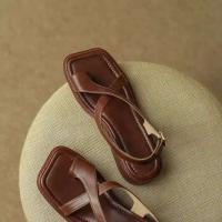 Nuevas sandalias romanas de fondo plano con suela de goma antideslizante, zapatos de mujer de moda - details 5