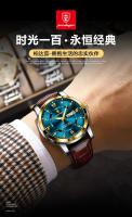 Reloj de hombre con correa suiza nueva, reloj luminoso con calendario doble - details 1