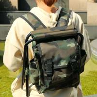 Mochila plegable portátil 2 en 1, silla, banco de pesca ligero, bolsa para exteriores, VIES y equipo de senderismo para acampar - details 2
