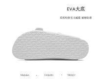 BIRKEN Zapatillas de corcho de verano con punta abierta, zapatos planos para hombre y mujer para ocio al aire libre, mismo estilo, hebilla de playa - details 14