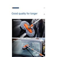 Mopa de Espuma de Lavado de Coche de Doble Cabeza Cepillo de Chenilla para Limpieza de Techo y Ventanas Equipo de Limpieza de Lavandería de Telescópico de Tres Secciones - details 19