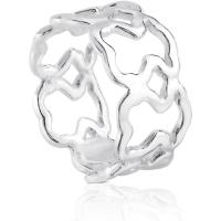 Anillo de Plata de Primera Ley para Mujer, con Motivo de 0,96 cm, Ancho x, Atemporal y Delicado, Colección Carrusel - details 1