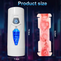 Taza de masturbación eléctrica abierta, 10 modos de vibración, juguetes irritantes para el pene, sexo Oral y masturbación de doble canal vulvar, productos para adultos masculinos - details 10
