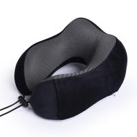 1pc Almohada Ergonómica para el Cuello en Forma de U, Funda de Franela Transpirable con, Soporte Cervical Portátil para Asientos de Coche y Viajes, Lavable a Máquina, Tela de Poliéster de 90gsm, Almohada de Cuello Portátil |   Diseño Ergonómico |   textur - details 4