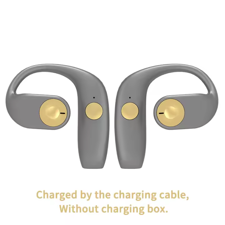 VAORLO OWS-Auriculares deportivos inalámbricos con Bluetooth 5,2, cascos con gancho para la oreja, estéreo, HiFi, TWS, conducción de aire - 1