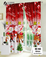 Christmas curtains new design 100x210/85x185CM Santa Claus print curtains for windows elegant room aesthetic kurtina at mahaba - details 5