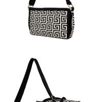 Bolso de hombro de diseño original de nicho grande y pequeño con un patrón de meandros Gran capacidad con un estilo chino tradicional - details 11