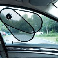 Tipo de ventosa giratoria para ventana lateral de coche, parasol para coche, protección UV, parasol universal negro - details 7