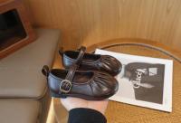 Zapatos de cuero de princesa para niñas, zapatillas individuales de moda con boca poco profunda, suela suave y boda para fiesta, novedad de primavera 2024 - details 10