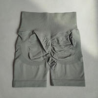 Nessaj-pantalones cortos sin costuras de cintura alta para mujer, mallas ajustadas de realce, para yoga, correr y fitness - details 2