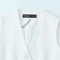 2025 nueva ropa casual para mujer diseño elegante retro serie de chaleco asimétrico europeo y americano - details 6