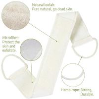 Exfoliante de Espalda de Lofa Natural Cepillo de Piel para Spa Cepillo de Baño de Mango Largo - details 5