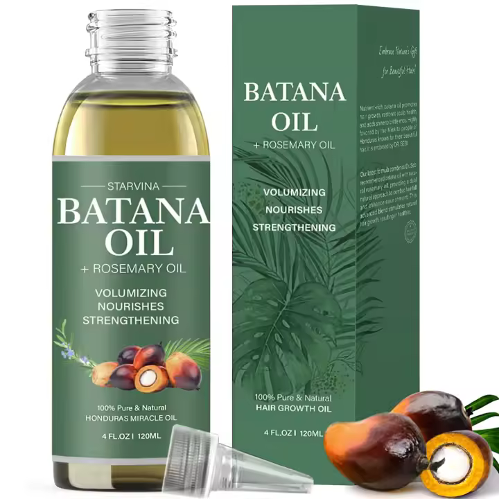 Growth, Dr Sebi Organic Honduras na Oil 100% puro, natural, prensado en frío, sin refinar, promueve el crecimiento y un cabello más grueso y fuerte para - 1