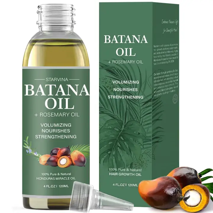 Growth, Dr Sebi Organic Honduras na Oil 100% puro, natural, prensado en frío, sin refinar, promueve el crecimiento y un cabello más grueso y fuerte para - 1