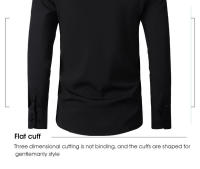 Camisa fina resistente a las arrugas para hombre, camisa sin plancha - details 2