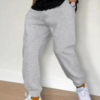 Men's Casual Pants Autumn Winter Fleece Sweatpants Men Running Jogger Sports Gym Trousers Fashion Solid Color Workout Long Pants - details 7