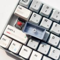 Echome Sombrero de Teclas en Forma de Corazón Transparente Teclado Mecánico de Desplazamiento Corto Personalizado Fresco ABS Accesorio de Juegos y Regalo - details 4