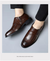Zapatos de cuero con una sola cubierta de pedal, transpirables, de vestir, de tacón plano, pequeños, casuales, británicos. - details 22