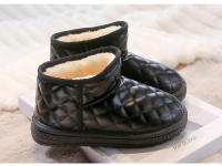 Botas térmicas para niños y niñas, botines de nieve antideslizantes, cálidos y gruesos, de felpa, a cuadros, para otoño e invierno, 2024 - details 7