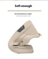 Zapatos deportivos informales para hombre, piel de vaca de capa superior, estilo de caminar moderno, suela de goma, modernos y versátiles para todas las estaciones. - details 3