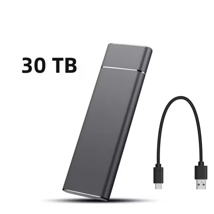 Disco Duro Portátil SSD de Alta Velocidad 2TB/20TB/30TB Tipo-C/USB 3,1 Compatible con MAC - 1