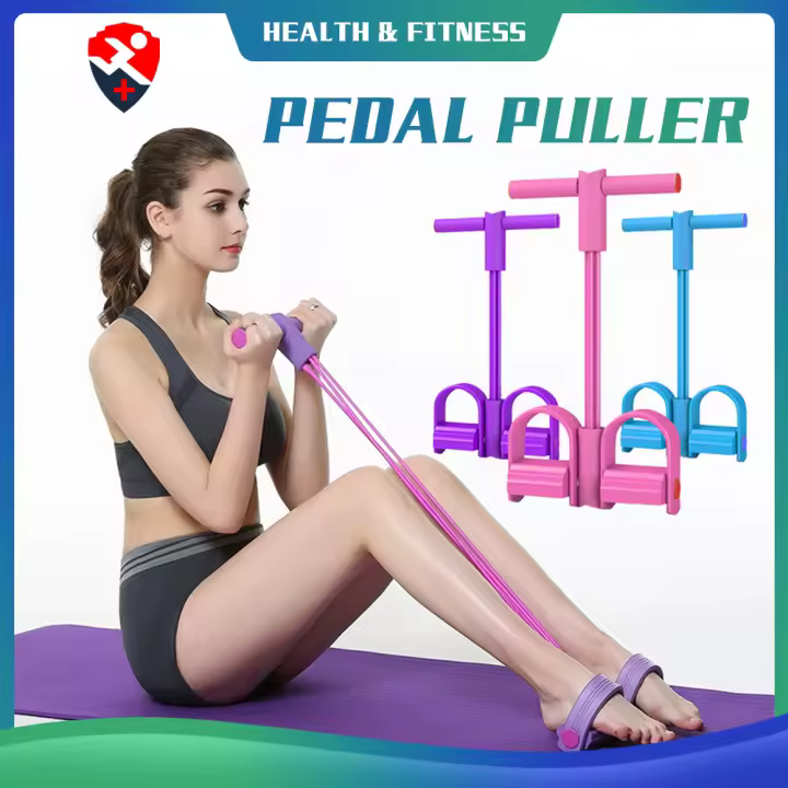 Cuerda de tensión de entrenamiento de Yoga de 6 tubos, banda elástica de resistencia, recortadora de abdomen, multifunción - 1