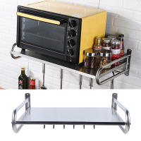 Estante de horno de microondas de acero inoxidable, estante de cocina de montaje en pared, estantes de mostrador - details 0