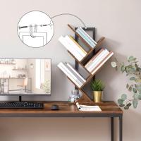 Estantería de Libros 9 Niveles, Estantes de Almacenamento, Forma de Árbol, Resistente y Duradera, Ahorro de Espacio, para CD, revistas, Libros, Sala de Estar, Blanco EWT08SJ01G1 - details 12