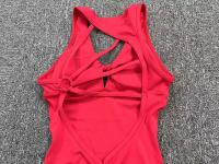 Ropa deportiva de verano para yoga para mujer, conjunto de entrenamiento de gimnasia, marrón y rojo, 2024 - details 2