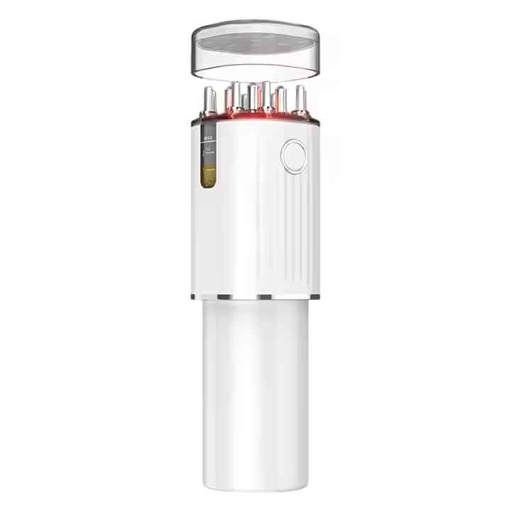 Aplicador de aceite vibratorio 3 en 1, masajeador del cuero cabelludo, luces rojas con almacenamiento de 70Ml, tratamiento del cabello, aplicador de crecimiento - 1