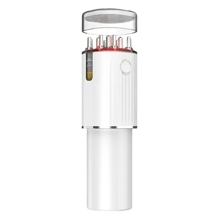 Aplicador de aceite vibratorio 3 en 1, masajeador del cuero cabelludo, luces rojas con almacenamiento de 70Ml, tratamiento del cabello, aplicador de crecimiento - 1
