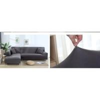 Fundas de Sofá Elásticas de Color Sólido Cubiertas de Muebles para Sala de Estar - details 1