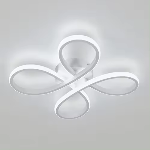 Goeco Fijo de Luz LED Moderno Nórdico 30W Luz Blanca Caliente/Fría 30*30*7 CM - 1