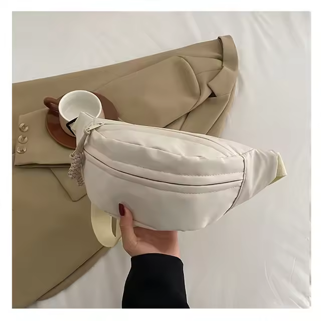 Banana Chest Women, bolso bandolera de lona para correr, riñonera deportiva informal, cinturón de media luna - 1