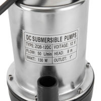 Bomba de agua sumergible de alta presión para granja de peces, bombeo de acero inoxidable, 160W, 12V - details 4