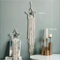 Colgante de Pared Macramé Atrapasueños Tejido a Mano Decoración Boho para el Hogar Artesanal - details 5