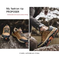 Zapatos de senderismo antideslizantes para hombre y mujer, zapatillas de Trekking de escalada al aire libre, botines de senderismo de montaña, zapatos casuales para caminar - details 12