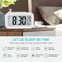 Reloj De Alarma Digital LED Con Luz De Fondo Multifuncional Para Escritorio Incluye Calendario Y Mostrador De La Fecha Y La Hora - details 3