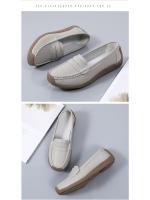 Zapatos de mujer de piel auténtica Mocasines planos de piel de vaca para madres mayores y más - details 7