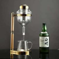 olla de sake, accesorios de vidrio, juego, botella de vino de hielo japonés - details 3