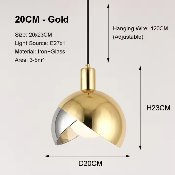 LEFAN-lámpara colgante LED de 20CM para habitación, comedor, dormitorio, mesita de noche, barra de araña - 1