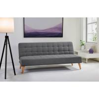 Modelo Versalles - Sofá Cama con Apertura Clic-Clac |   Donde la Elegancia y el Confort se encuentran |   Diseño Capitoné en Color Gris |   189,5 x 88 x 89 cm - details 1